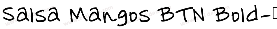 Salsa Mangos BTN Bold字体转换